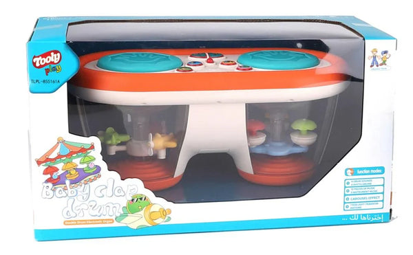 Toly Play Musical Spinning Drum with Lights for Kids