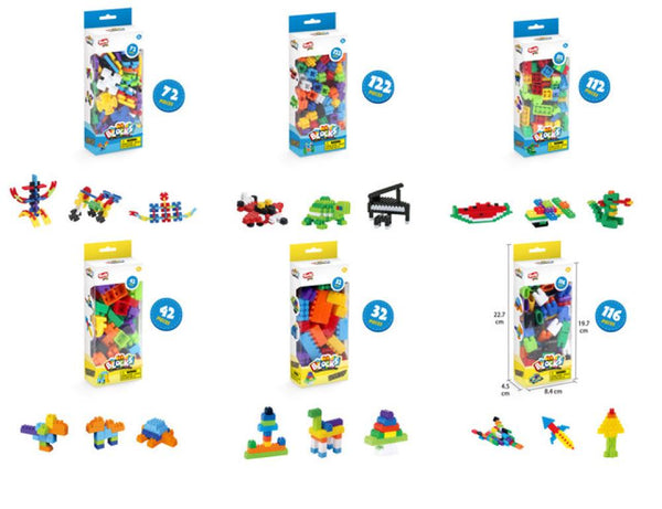 Toly Play Closed Box Building Blocks (32-122 Pieces)