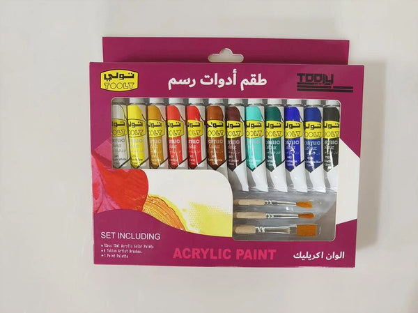 Toly 17-Color Acrylic Paint Set