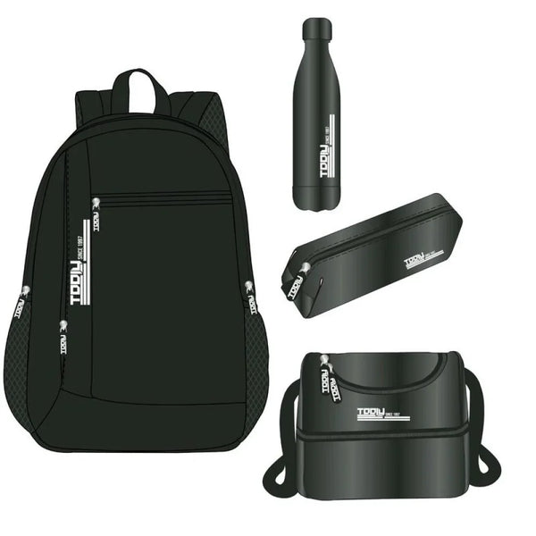 Toly Boys' School Set (Backpack + Pencil Case + Lunch Bag + Bottle)