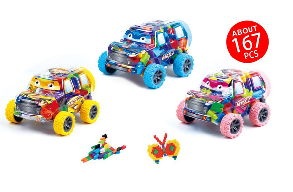 Tooly Play Racing Car Blocks - Bullet Head - 167 Pieces