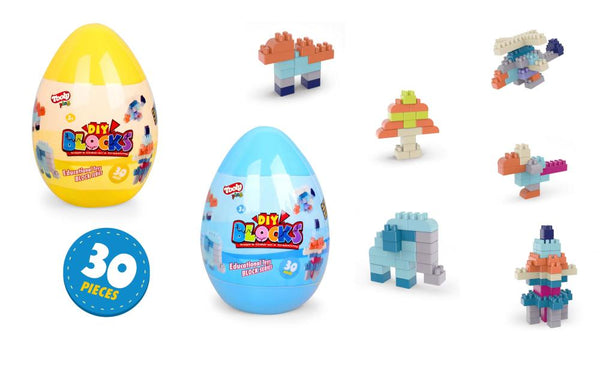 Tooly Play Small Egg Blocks - 30 Pieces
