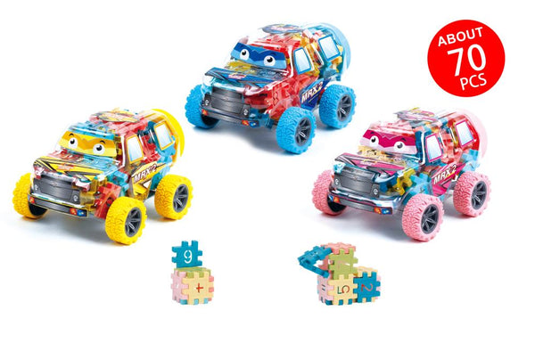 Tooly Play Racing Car Blocks - 70 Pieces