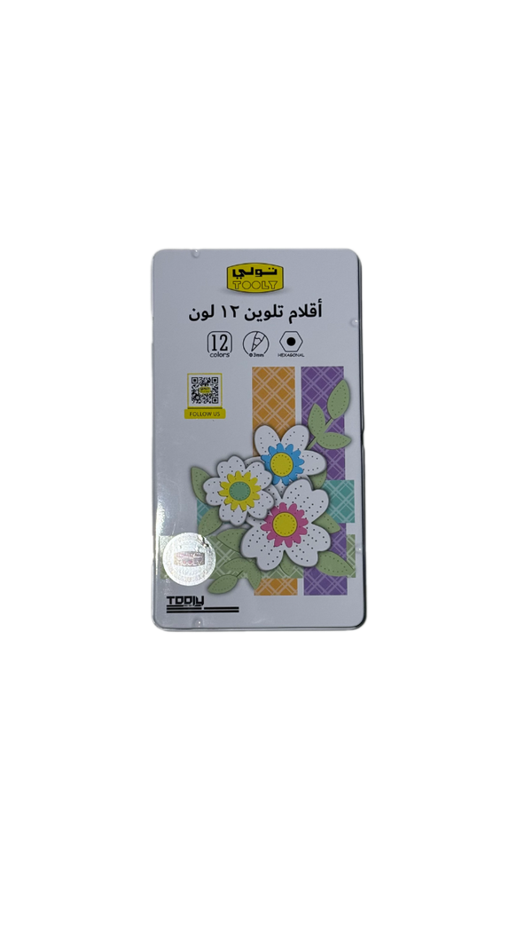 أقلام تلوين تولي الخشبية – 12 لون