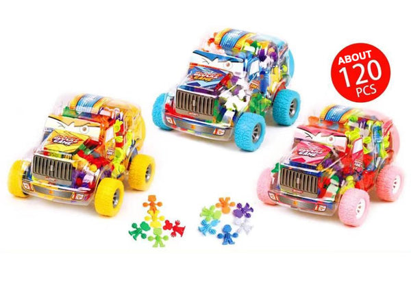 Tooly Play Racing Car Blocks - Little Genie - 120 Pieces