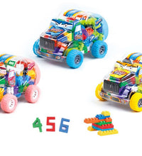 Tooly Play Racing Car Blocks - 125 Pieces