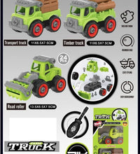 Toly Play Buildable Truck Set with Screwdriver (3 Pieces)