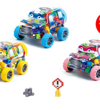 Tooly Play Racing Car Blocks - 184 Pieces