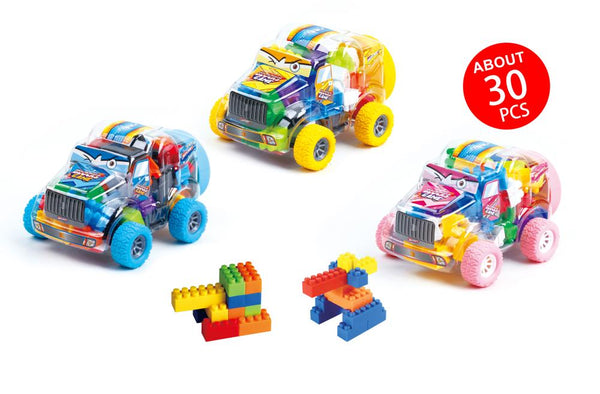 Tooly Play Racing Car Blocks - Bago - 30 Pieces