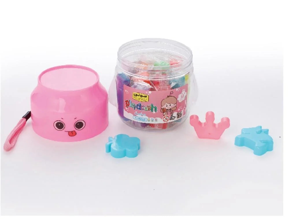 Tooly Play Clay - 12 Pieces Assorted Shapes