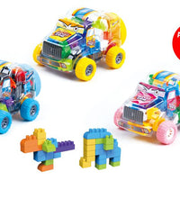 Tooly Play Racing Car Blocks - 43 Pieces