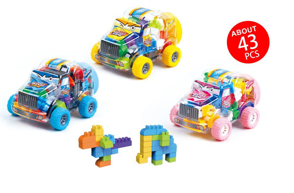 Tooly Play Racing Car Blocks - 43 Pieces