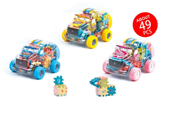 Tooly Play Racing Car Blocks - 49 Pieces
