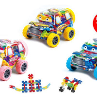 Tooly Play Racing Car Blocks - 114 Pieces