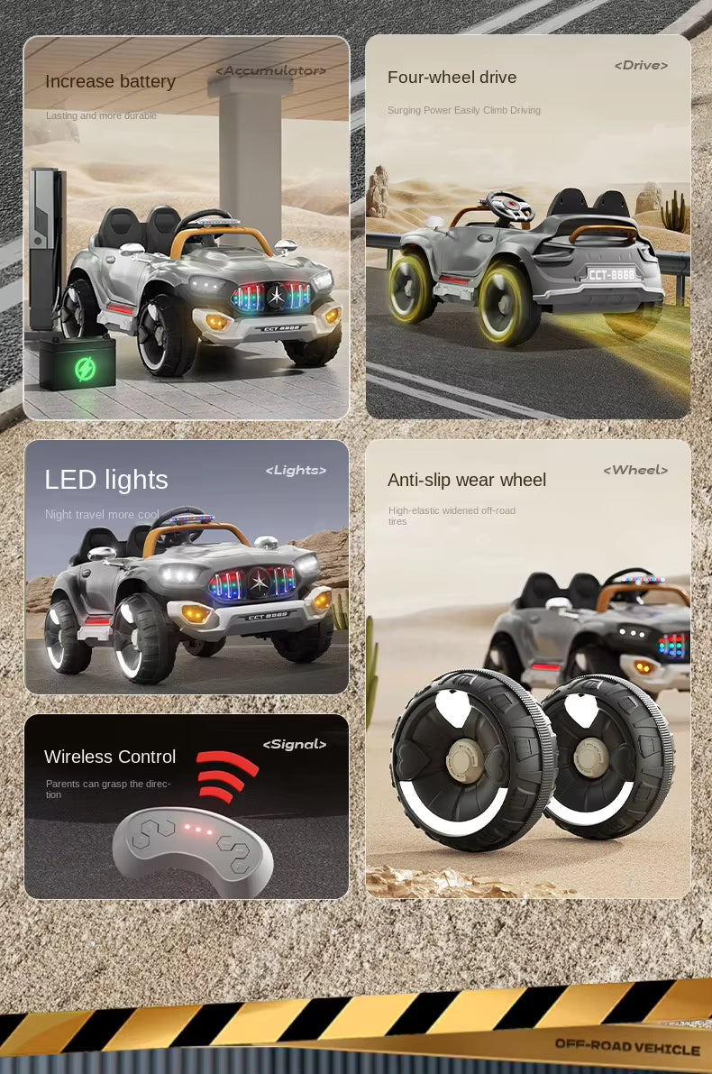 سيارة كهربائية دفع رباعي للأطفال – ١٢ فولت