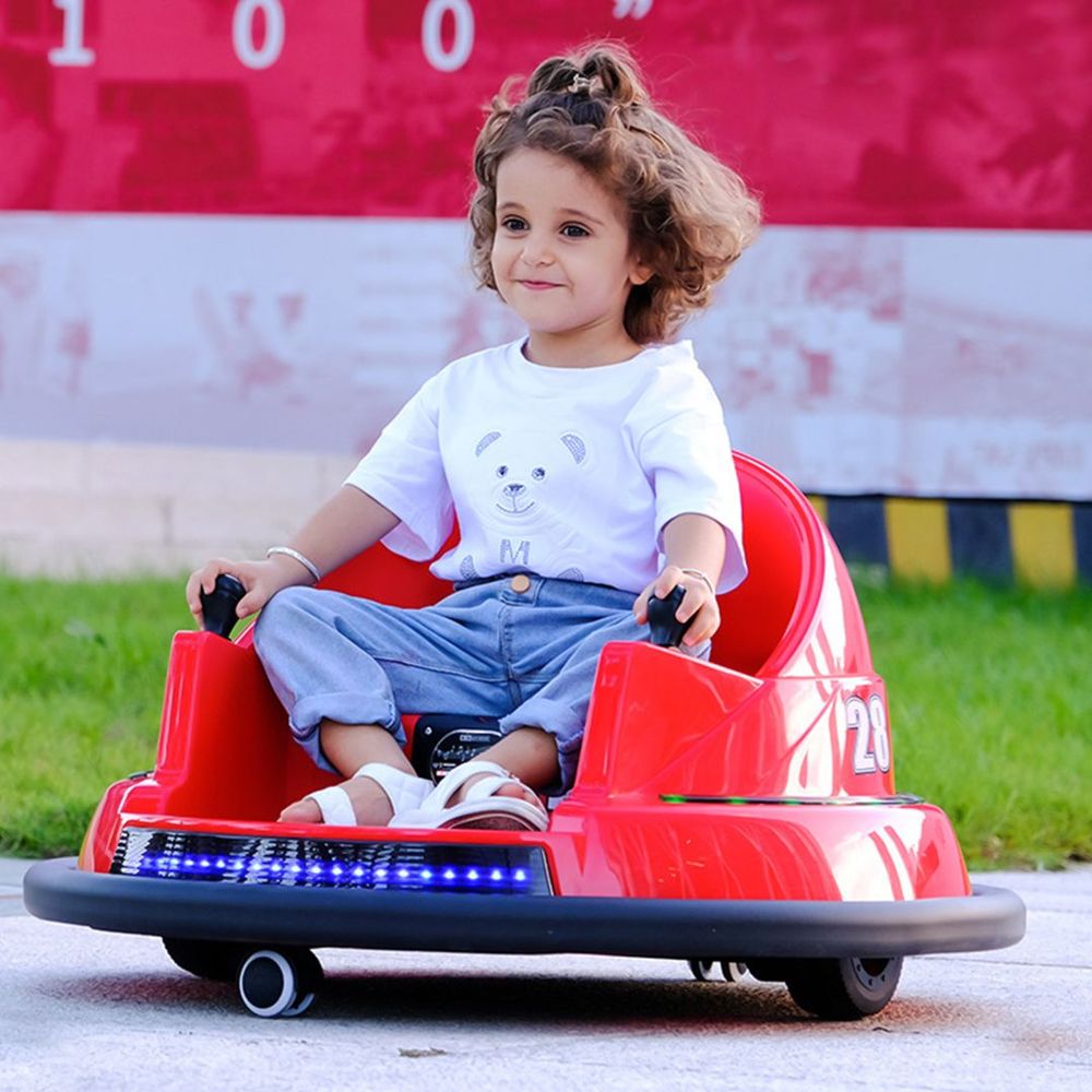 سيارة التصادم الدائرية للأطفال – كهربائية بدوران 360°